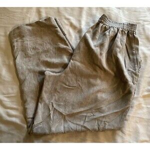 Maggie Sweet Pants Women’s Size Large Petite Gray Faux Suede Dress  Slacks